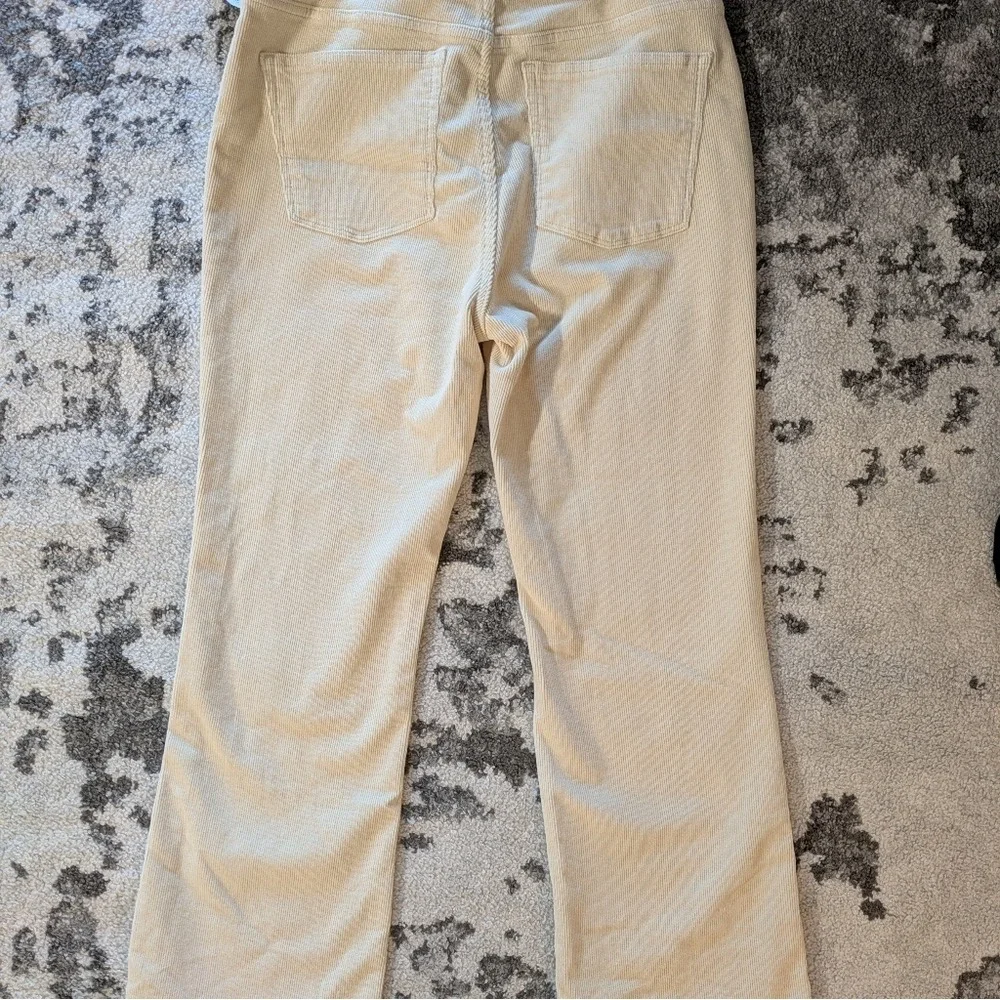 DL1961 Bridget Boot High Rise Instasculpt™ Corduroy Pants Cream Size 29" - Picture 4 of 7